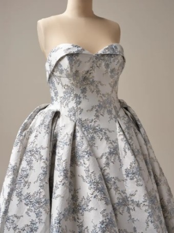 Sottero and Midgley 144928 #14 Ivory Ivory/Blue/Silver thumbnail