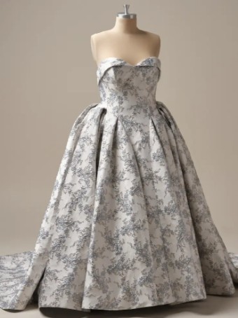 Sottero and Midgley 144928 #13 Ivory Ivory/Blue/Silver thumbnail