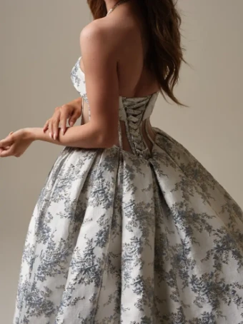 Sottero and Midgley 144928 #54 Ivory/Blue/Silver thumbnail