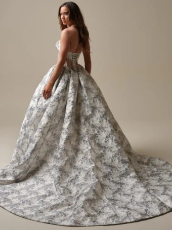 Sottero and Midgley 144928 #1 Ivory Ivory/Blue/Silver thumbnail