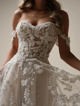 Sottero and Midgley 144943 #8 Ivory/Nude/Silver thumbnail