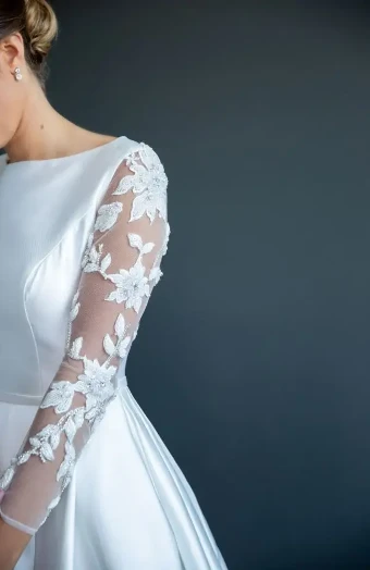 Modest Bridal Collection 136259 #4 Ivory thumbnail
