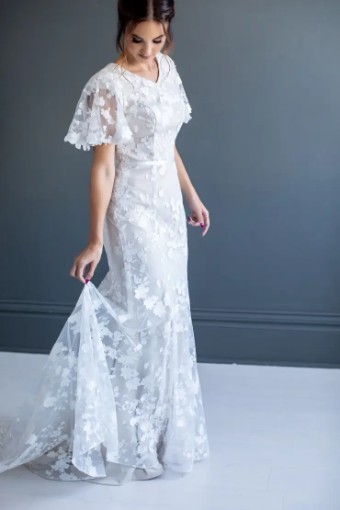 Modest Bridal Collection 138617 #4 Ivory thumbnail
