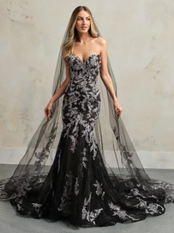 Maggie Sottero 143878 #9 Black Black/Lavender thumbnail