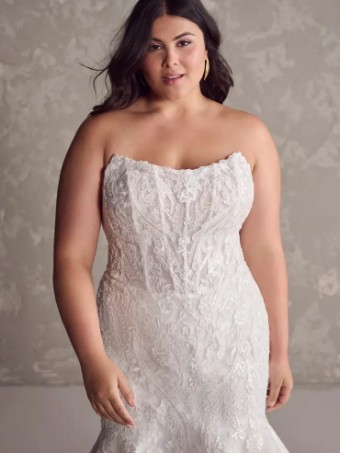 Sottero and Midgley 142823 #10 Ivory Black/Black/Nude thumbnail