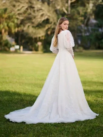 House of Wu 145042 #1 Ivory/Pale Pink thumbnail