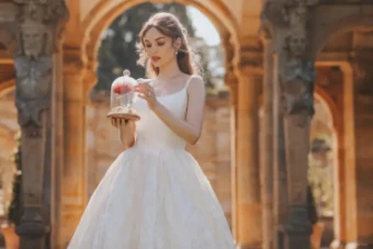 Disney Fairy Tale Weddings Collection 139264 #9 Ivory thumbnail