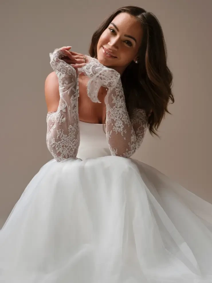 rebecca ingram long sleeve wedding dress Aubra by Rebecca Ingram Bridal Closet