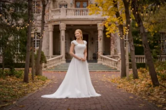 Modest Bridal Collection 146418 #12 Ivory thumbnail