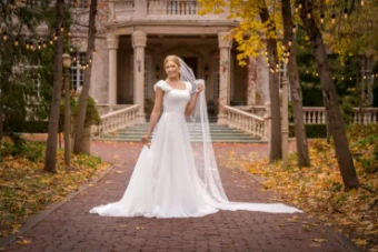 Modest Bridal Collection 146418 #8 Ivory thumbnail