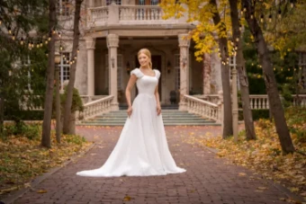 Modest Bridal Collection 146418 #9 Ivory thumbnail