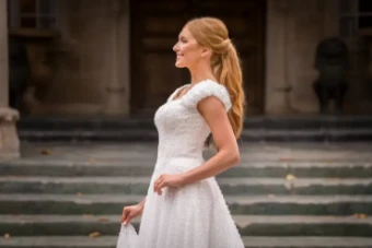 Modest Bridal Collection 146418 #6 Ivory thumbnail