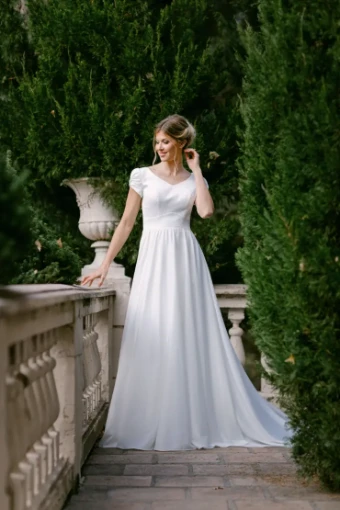 Modest Bridal Collection 146415 #4 Ivory thumbnail