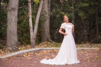 Modest Bridal Collection 146420 #4 Ivory thumbnail