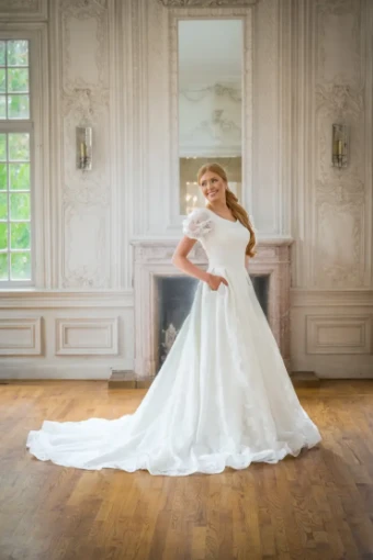 Modest Bridal Collection 146424 #4 Ivory thumbnail