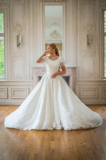 Modest Bridal Collection 146424 #3 Ivory thumbnail