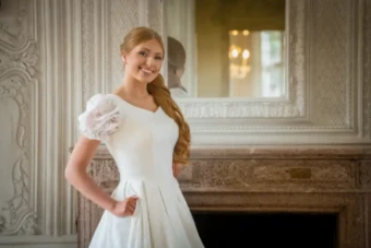 Modest Bridal Collection 146424 #5 Ivory thumbnail