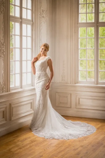 Modest Bridal Collection 146412 #1 Ivory thumbnail