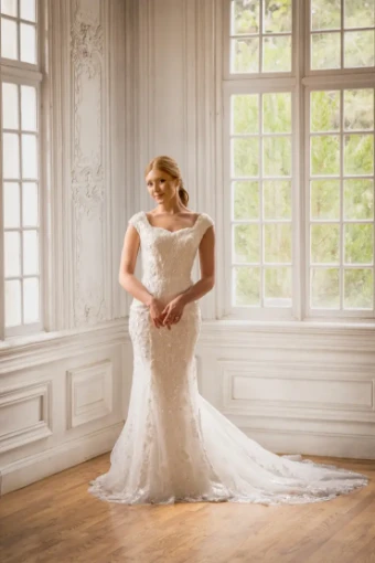 Modest Bridal Collection 146412 #4 Ivory thumbnail