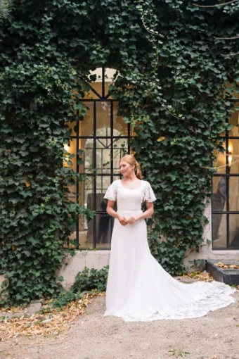 Modest Bridal Collection 146439 #4 Ivory thumbnail