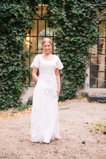 Modest Bridal Collection 146439 #3 Ivory thumbnail