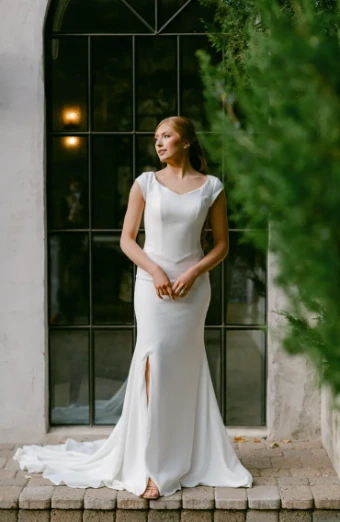 Modest Bridal Collection 146414 #4 Ivory thumbnail