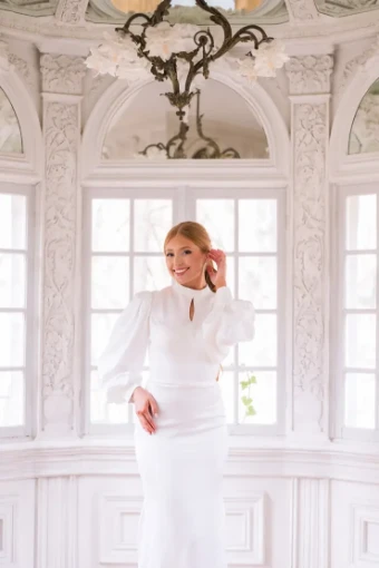 Modest Bridal Collection 146429 #3 Ivory thumbnail