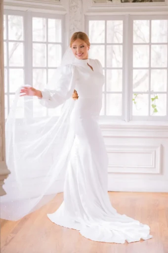 Modest Bridal Collection 146429 #9 Ivory thumbnail