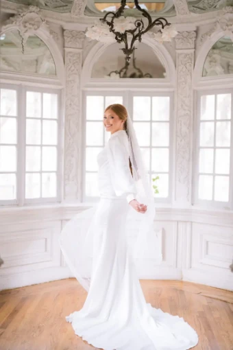 Modest Bridal Collection 146429 #8 Ivory thumbnail