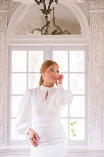 Modest Bridal Collection 146429 #4 Ivory thumbnail