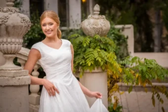 Modest Bridal Collection 146430 #5 Ivory thumbnail