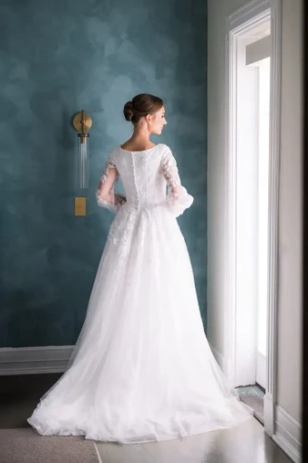 Modest Bridal Collection 146440 #3 Ivory thumbnail