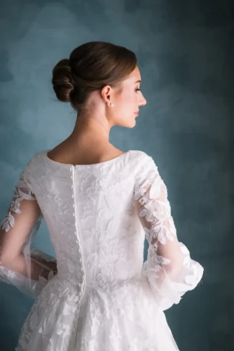 Modest Bridal Collection 146440 #4 Ivory thumbnail