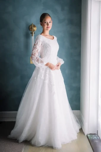 Modest Bridal Collection 146440 #2 Ivory thumbnail