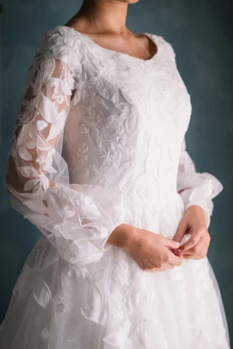 Modest Bridal Collection 146440 #5 Ivory thumbnail