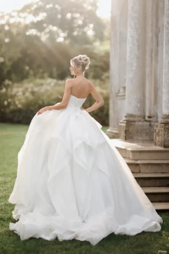 Disney Fairy Tale Weddings Collection 147008 #4 Ivory/Platinum thumbnail