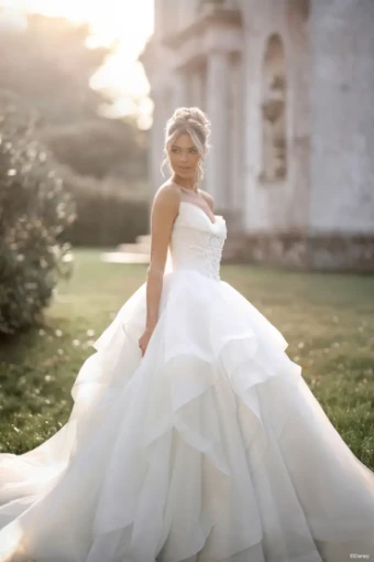 Disney Fairy Tale Weddings Collection 147008 #6 Ivory/Platinum thumbnail