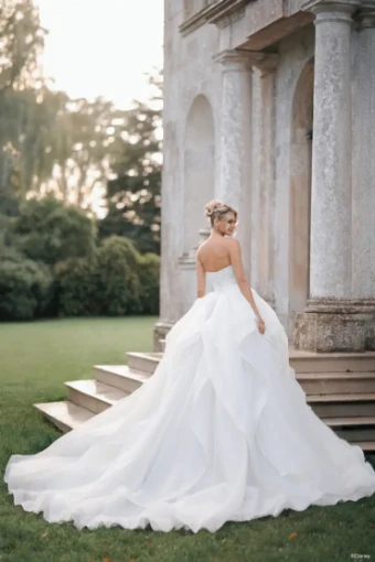 Disney Fairy Tale Weddings Collection 147008 #1 Ivory/Platinum thumbnail