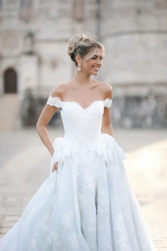 Disney Fairy Tale Weddings Collection 147018 #2 Ivory/Blue/Silver thumbnail