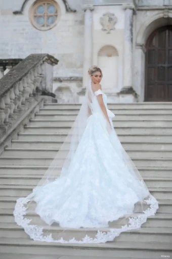 Disney Fairy Tale Weddings Collection 147018 #6 Ivory/Blue/Silver thumbnail