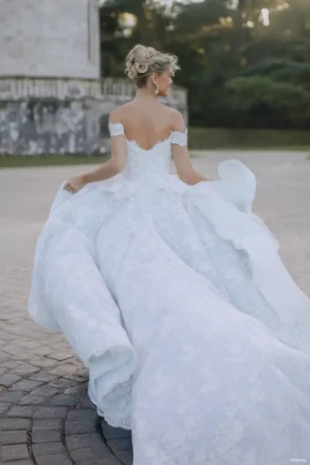 Disney Fairy Tale Weddings Collection 147018 #4 Ivory/Blue/Silver thumbnail