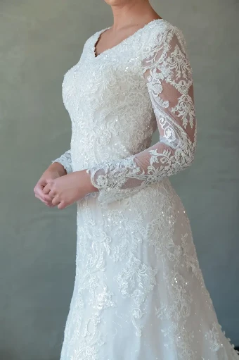 Modest Bridal Collection 140612 #4 Sand/Ivory thumbnail