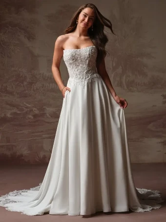 Rebecca Ingram 147857 #0 default All Ivory (gown with Ivory Illusion) thumbnail