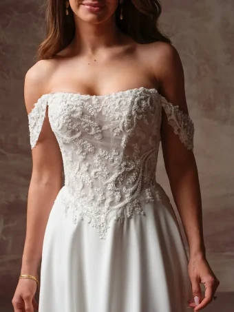 Rebecca Ingram 147857 #3 All Ivory (gown with Ivory Illusion) thumbnail