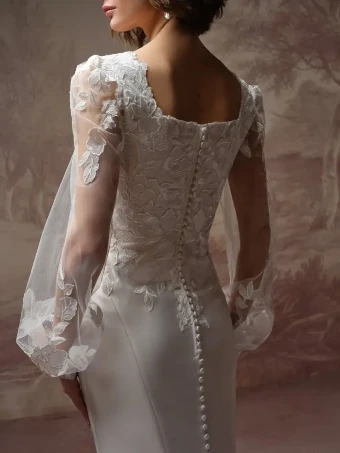 Rebecca Ingram 147856 #3 default All Ivory (gown with Ivory Illusion) thumbnail