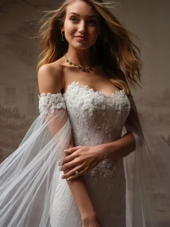 Maggie Sottero 147802 #4 All Ivory (gown with Ivory Illusion) thumbnail