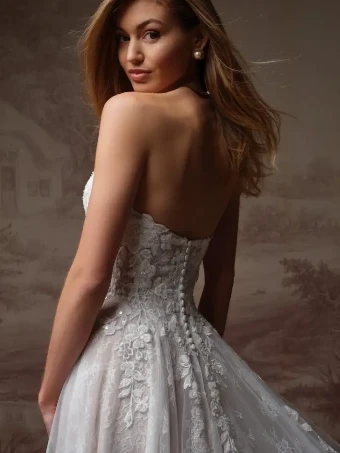 Maggie Sottero 147810 #3 Ivory over Blush (gown with Ivory Illusion) thumbnail