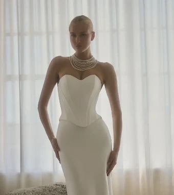 Casablanca Bridal 146481- Corset Top #0 default Ivy thumbnail