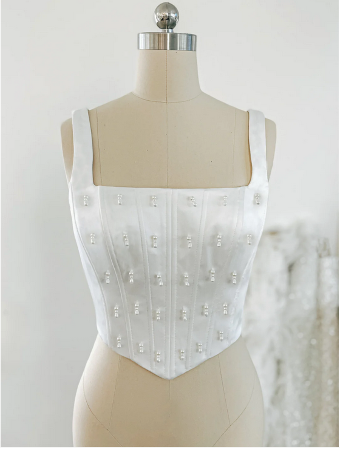 Heirloom Bridal 145615- Corset Top #0 default Ivory thumbnail