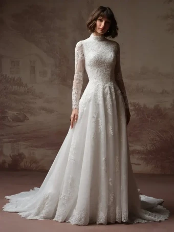 Maggie Sottero 147807 #1 All Ivory (gown with Ivory Illusion) thumbnail